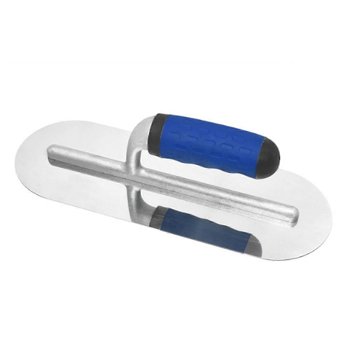 Stainless Steel Plastic Handle Round Concrete Finishing Trowel Tool Concrete Finishing Trowel Hand Plastic Handle Tool,A