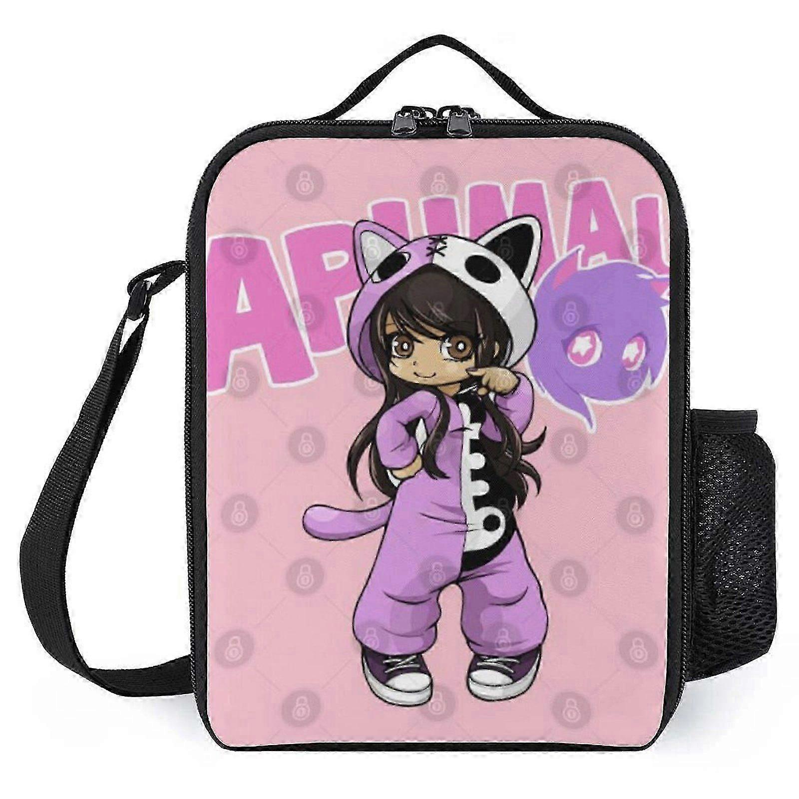 C91 Large 6L Aphmau Lunch Box with Heavy-Duty Zipper & Waterproof Lining for Construction Workers