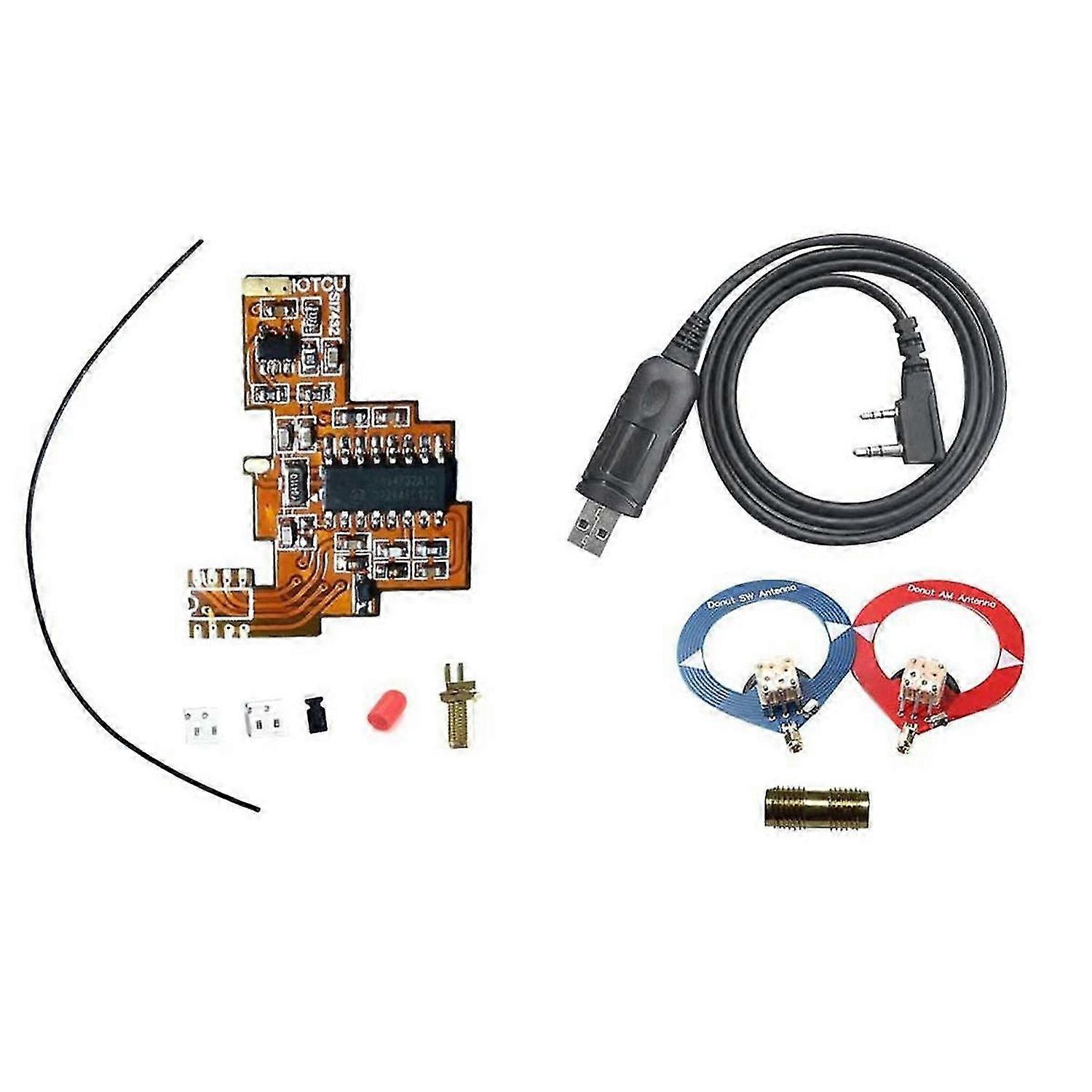 SI4732 FPC Modification Module+Antenna+Programming Cable for K5K6 HF Shortwave Reception/Dual Antenna Solution