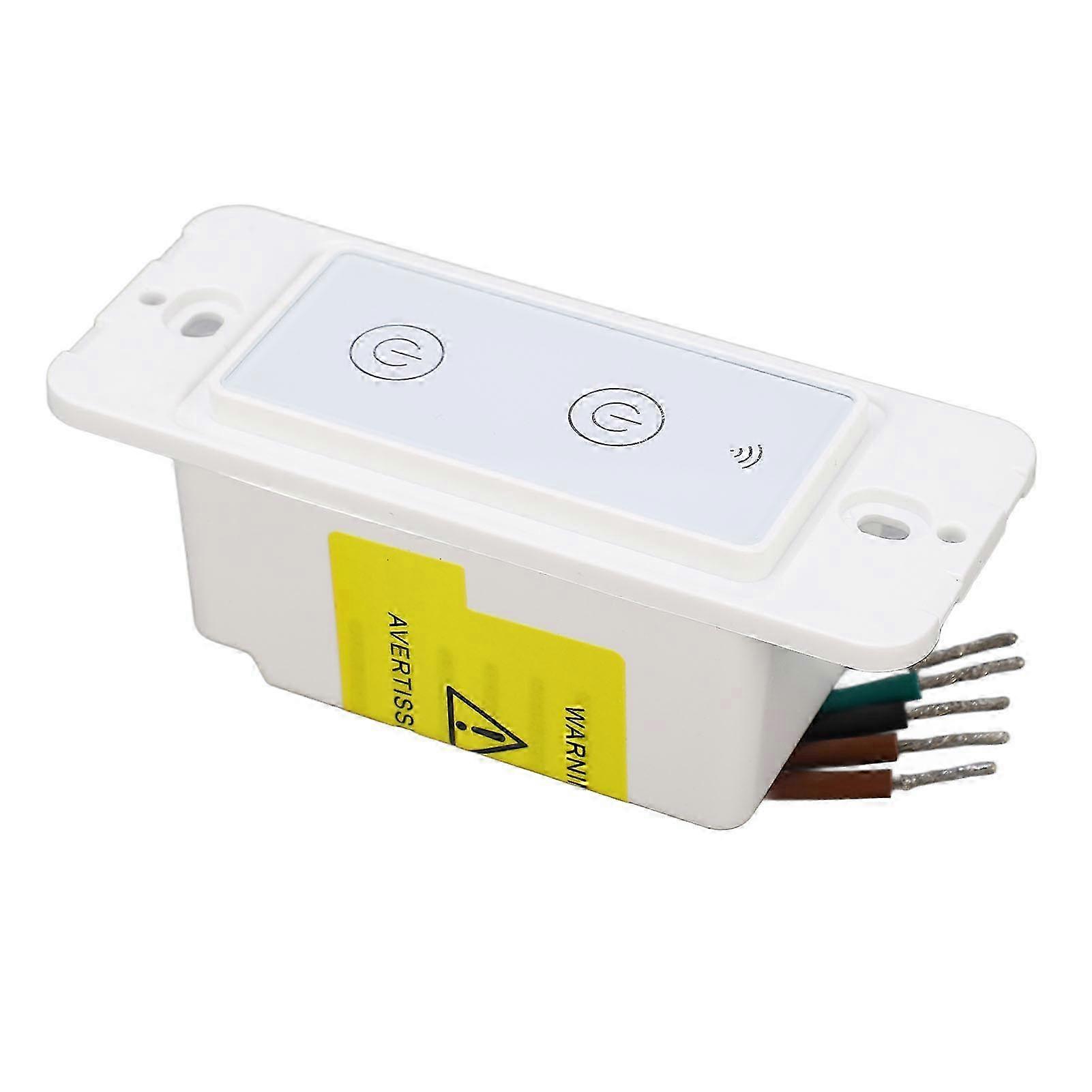 2025 Smart Wall Switch 2 Gang Touch Glass Panel Support Voice Control Wireless Light Switch AC100‑240V