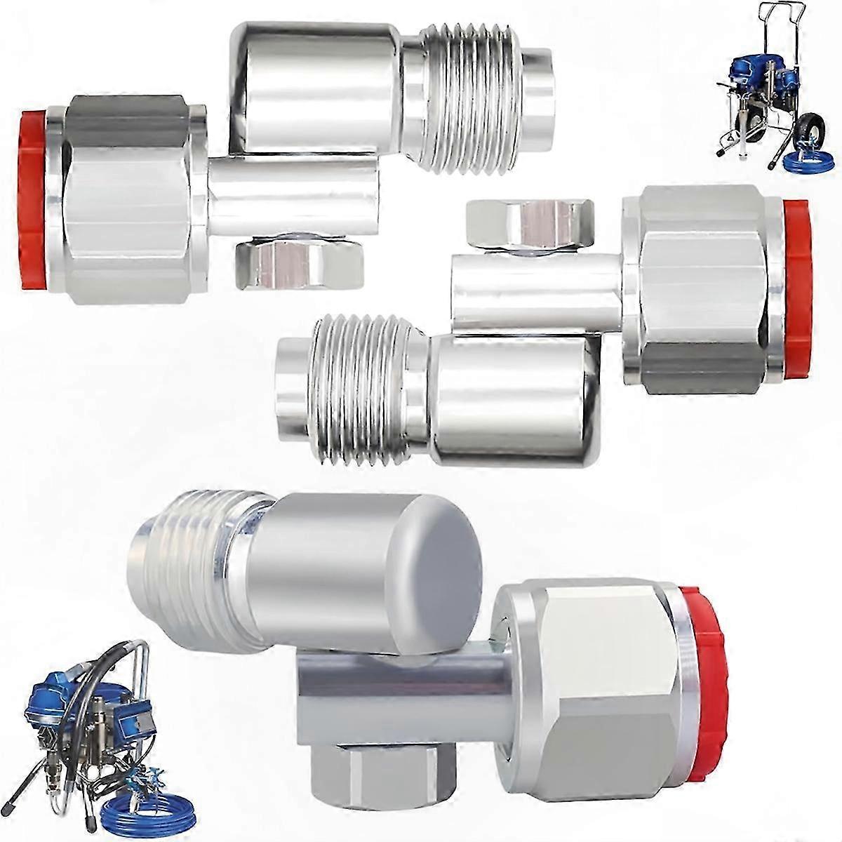 3-Pack Paint Swivel Adapters 7/8 Inch Thread for Airless Systems