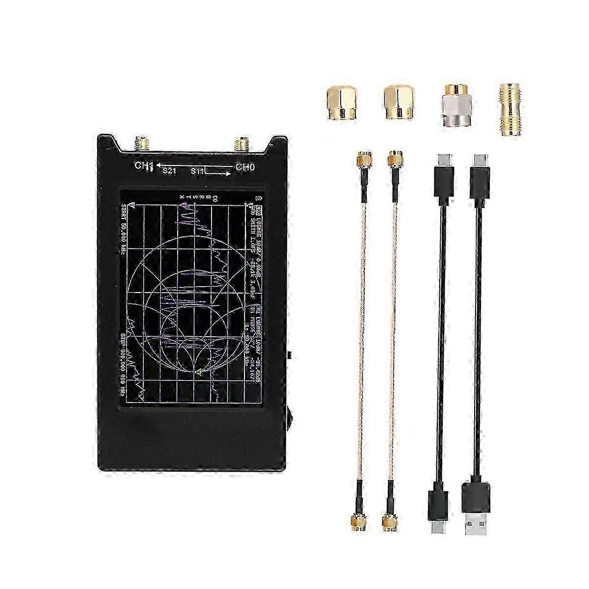 -H4 Vector Network Analyzer 10KHz-1.5GHz MF HF VHF UHF Antenna Analyzer 4 Inch Display Network Spec