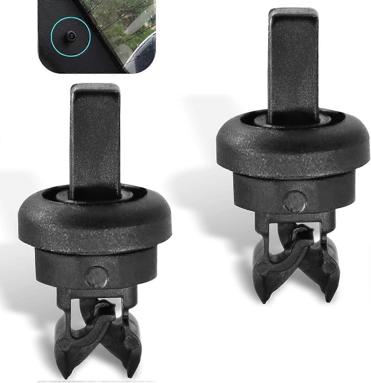 (Black)2 PCS Car Trunk Luggage Rack Fixing Belt Mounting Clip, Small Size Plastic Trunk Rack Rope Hanger Clip, Replace OEM Part Number #79916-JD00A Ac