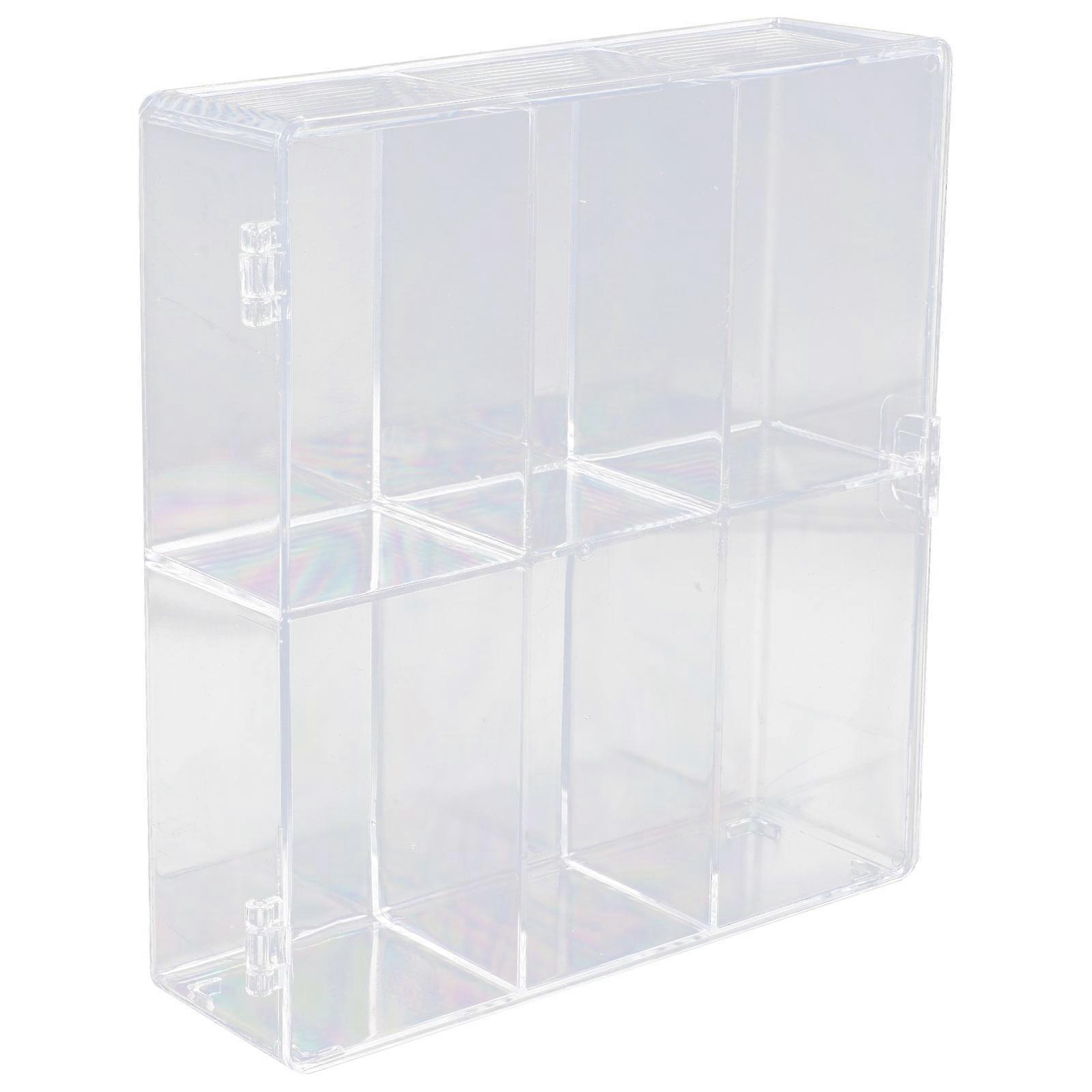 Compartment Display Boxes Transparent Storage Box for Storage 4Pcs Set