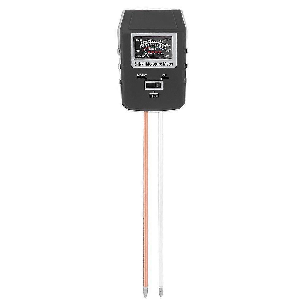 3in1 Multi Functional Soil Tester PH Value Humidity Illuminance Sensor for Graden Farm Lawn