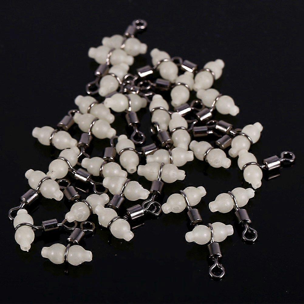 30pcs 3-way Glow in Dark Fishing Tackle Connector Accessries(2#)