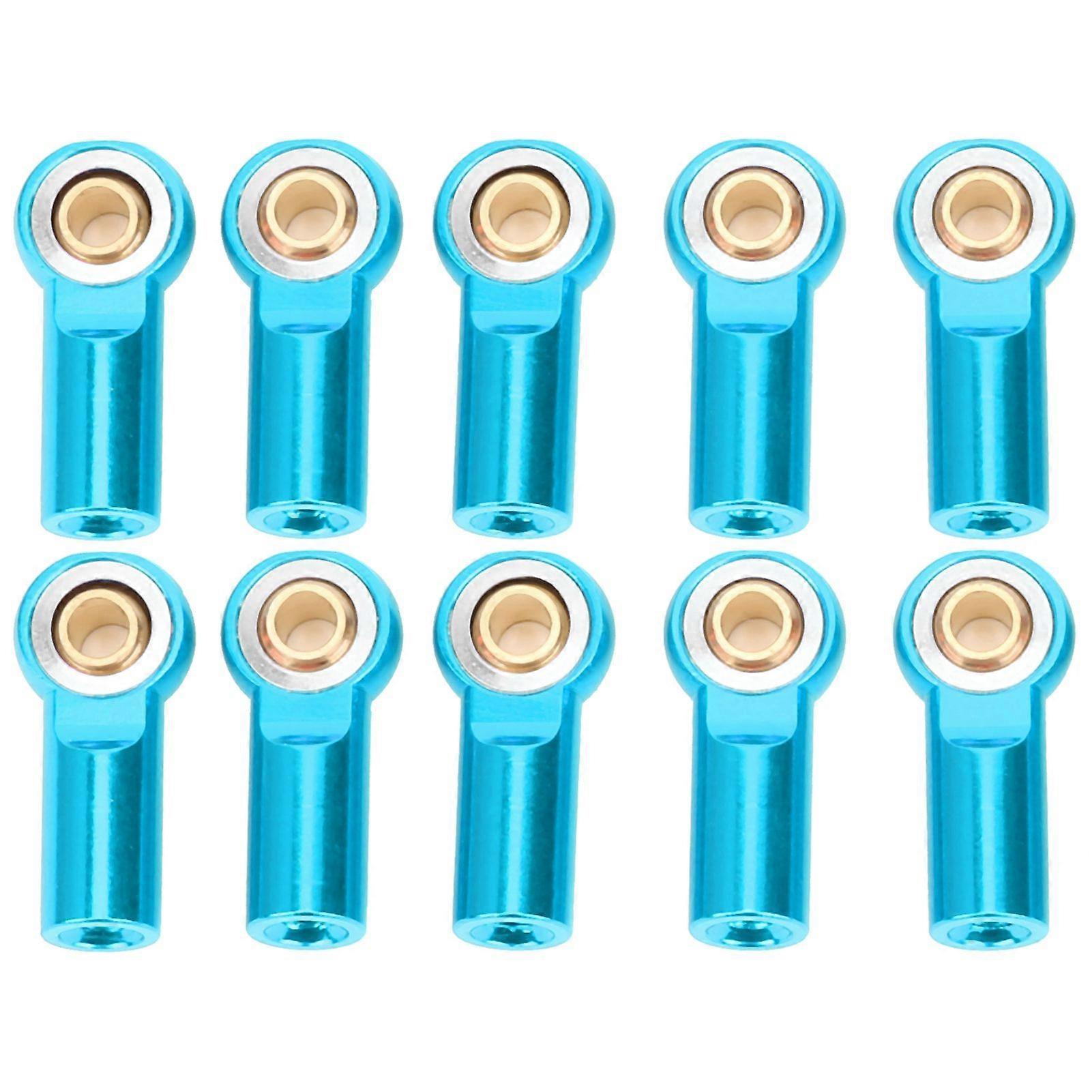 10Pcs RC Car Pull Connecting Rod Metal Ball Joint Accessory for AXIAL SCX10 1/10blue