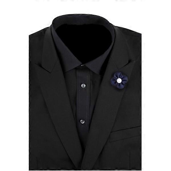 Chest Flower Men Handmade Flower Boutonniere for Men Use Blue