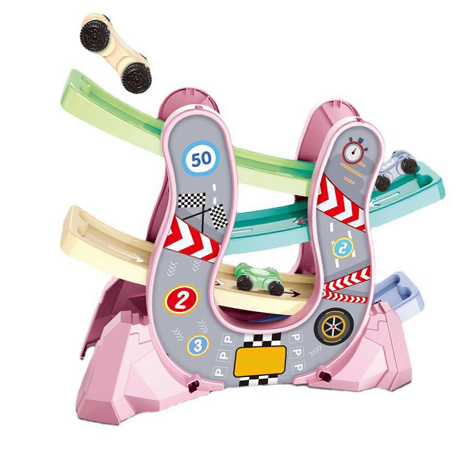 Rampe de course multifonctionnelle pour tout-petits, jouet éducatif pour la maison, rose