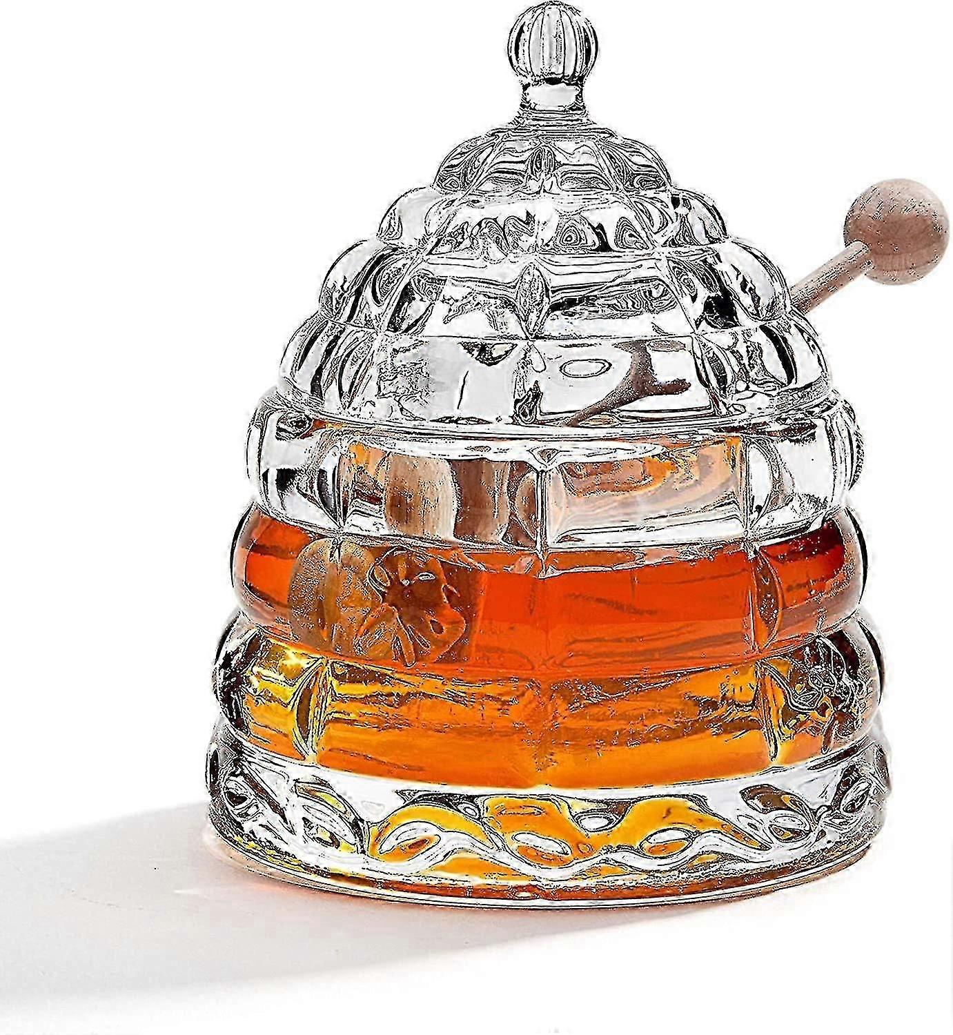 Crystal Honey Jar, Beehive Honey Dish