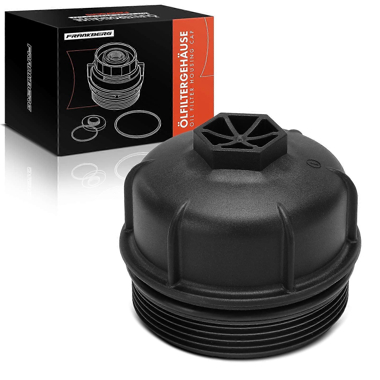 Oil Filter Housing Cover with Sealing Ring for Diesel Doblo MPV 263 1.6L 2015-2024 & Combo Box/MPV X12 1.6L 2012-2024 Replace# 55231346