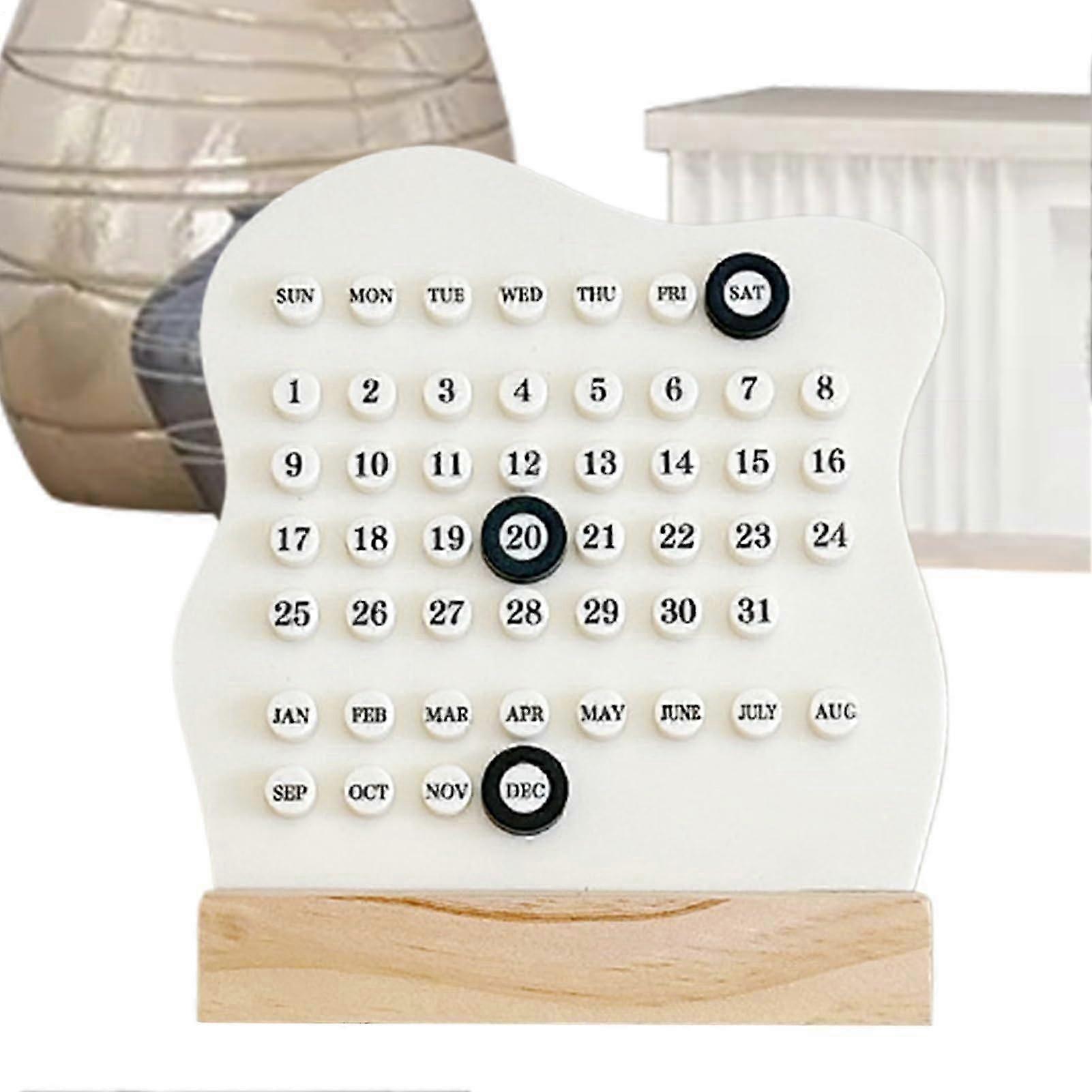 Monthly Desktop Calendar 2026, Standing Calendar with Large Display