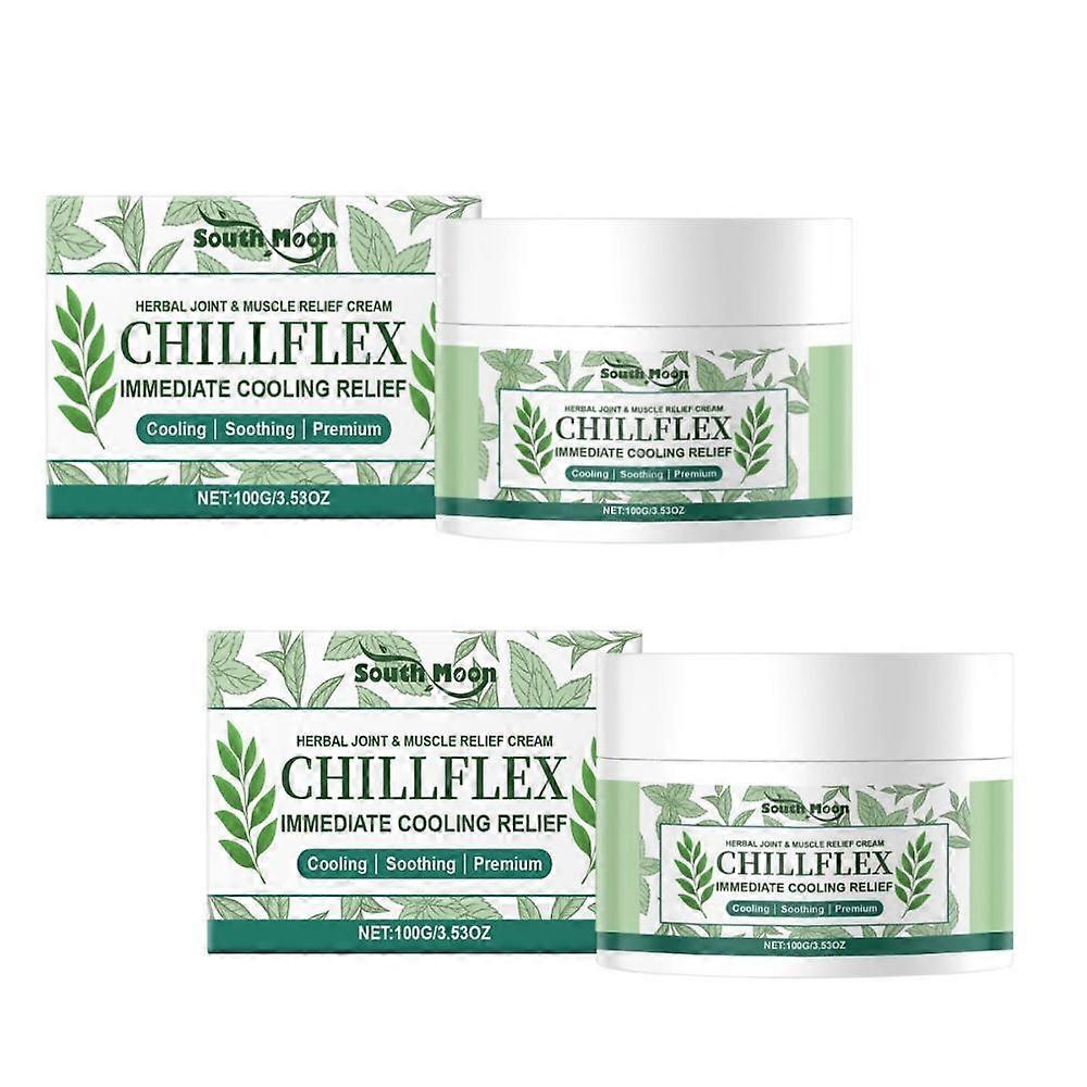 קרם מנטול להקלה על מפרקים ושרירים Chillflex קרם צמחי מרגיע לאי נוחות במפרקים ובשרירים