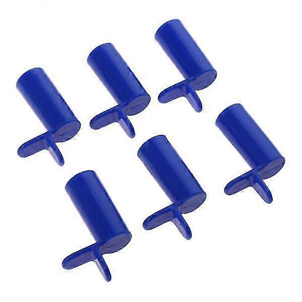 Pool Cue Bridge Head, 6pcs Blue Billiard Cross Bridge Head Accessories