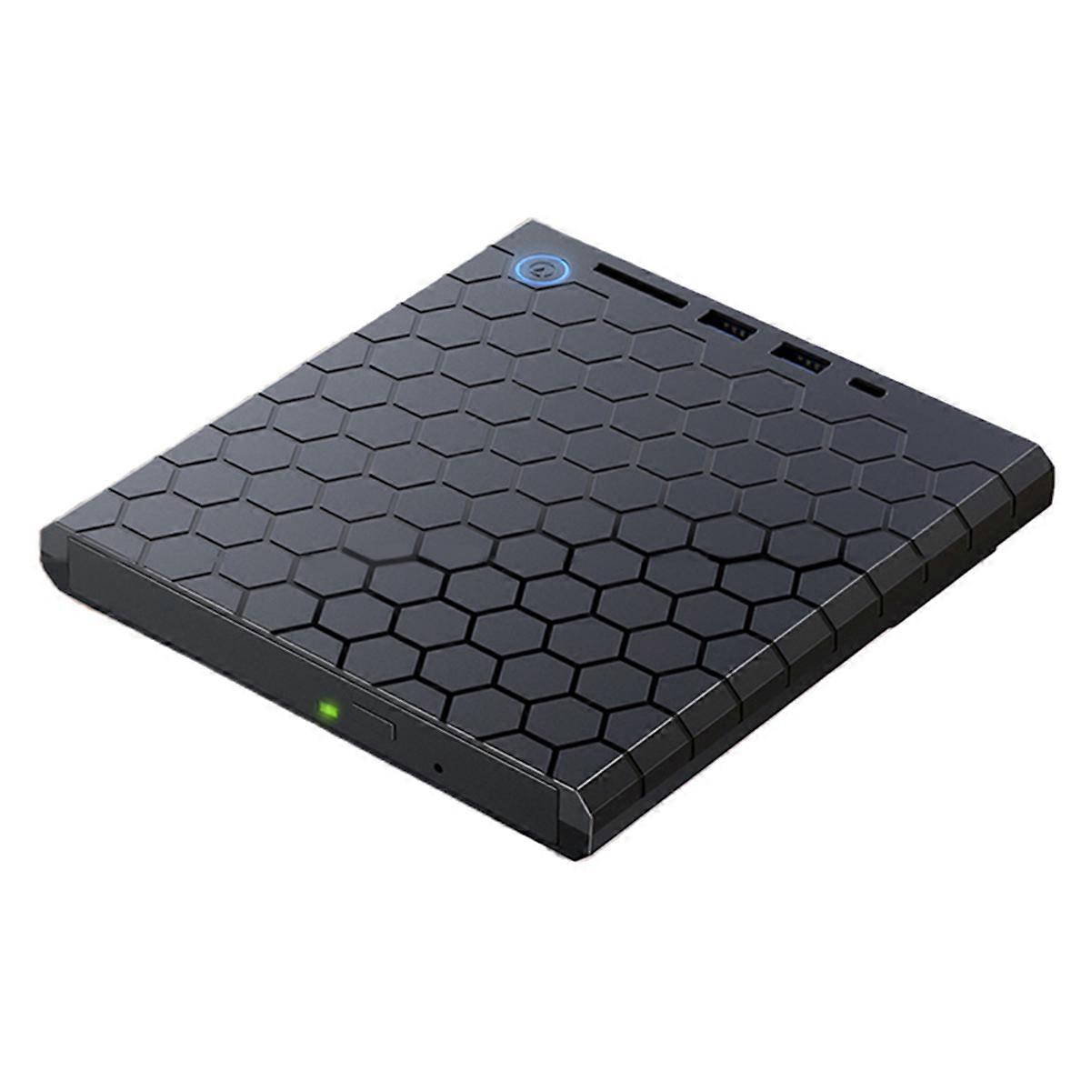 USB 3.0 External CD DVD Reader CD/DVD Drive with SD/TF Ports for PC