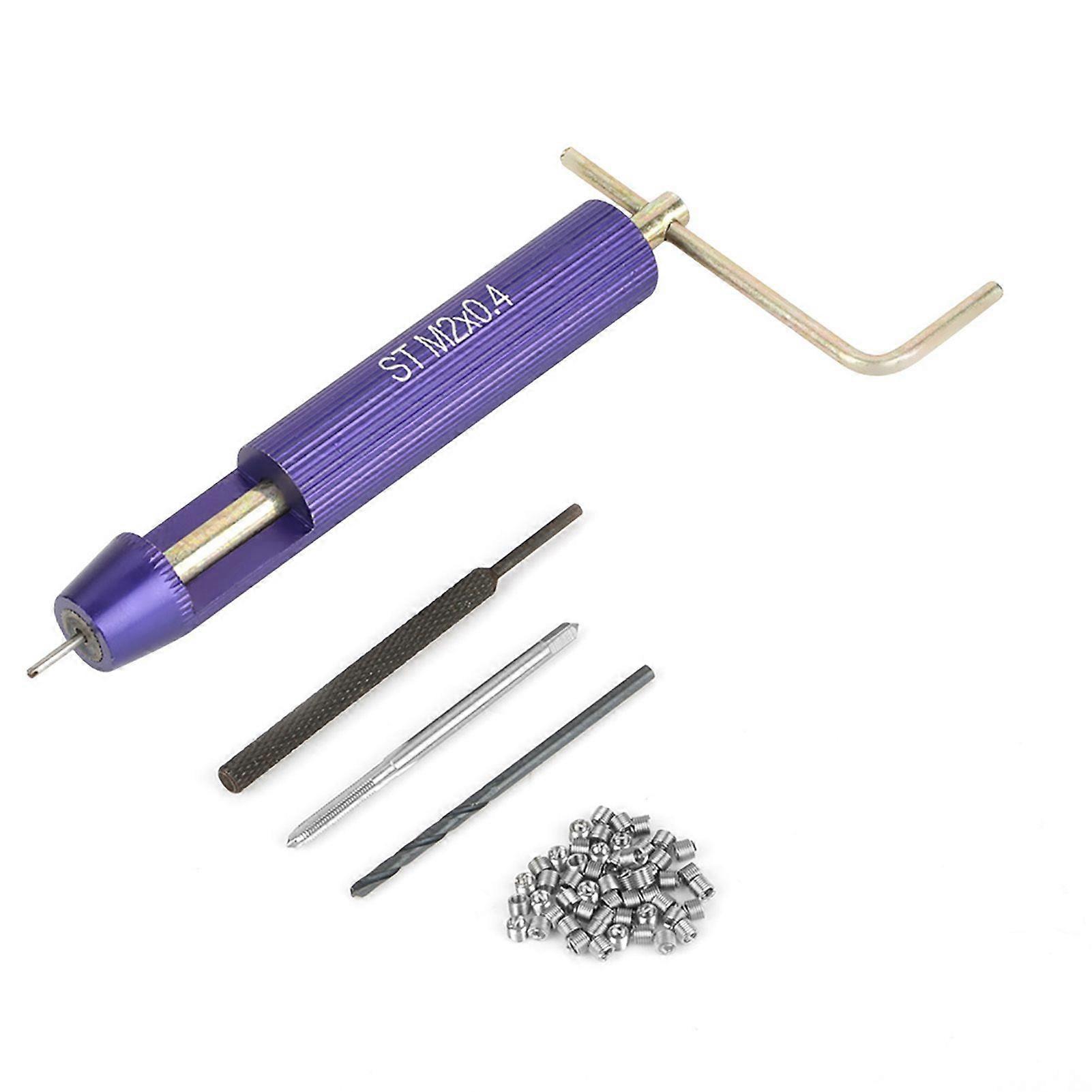 50pcs Stainless Steel Coiled Wire Helical Screw Thread Inserts M2 x 2D