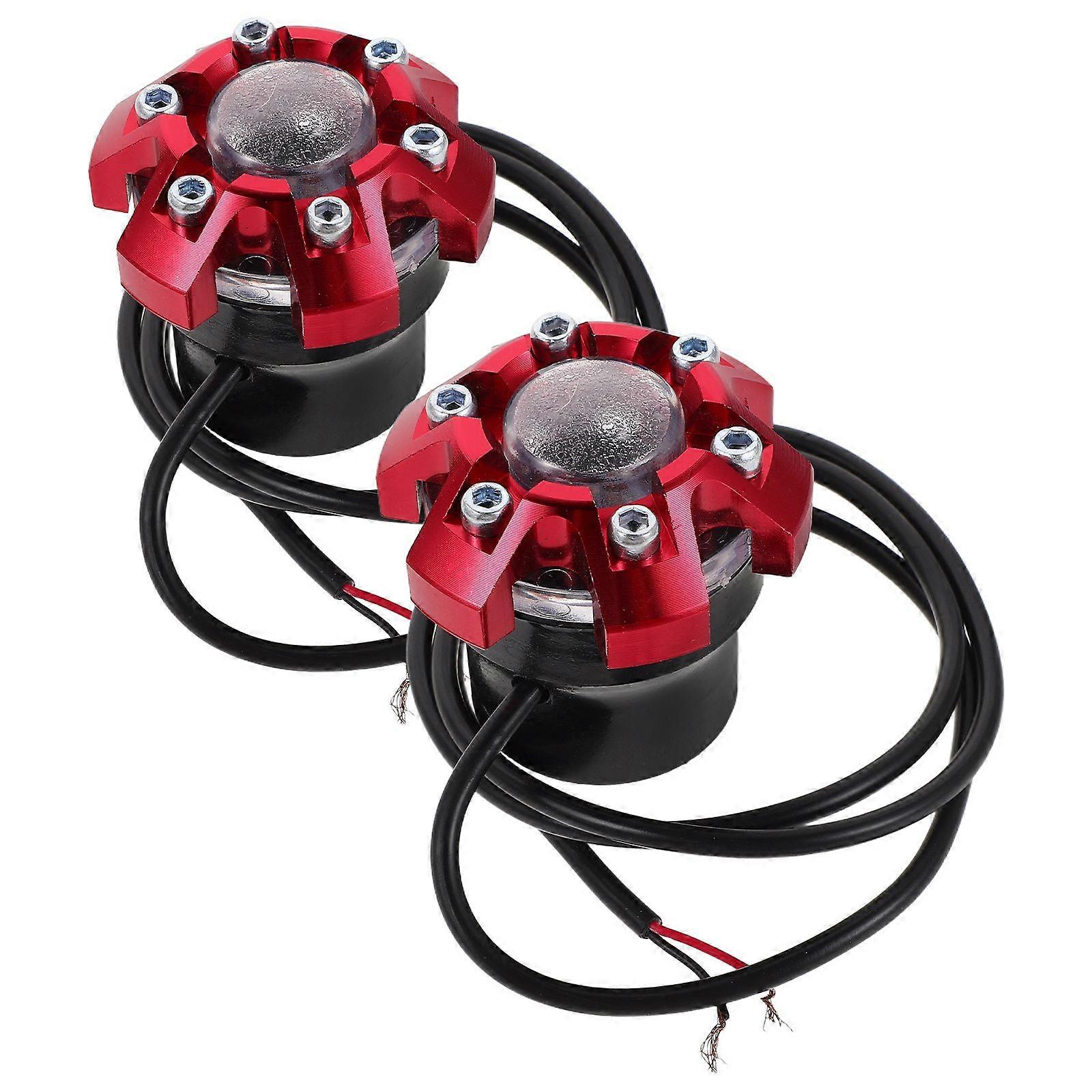 1 Pair Led Motorcycle Fork Frame Sliders Crash Protection And Decorative Front Fork Cups For Night Riding Universal Compatibility