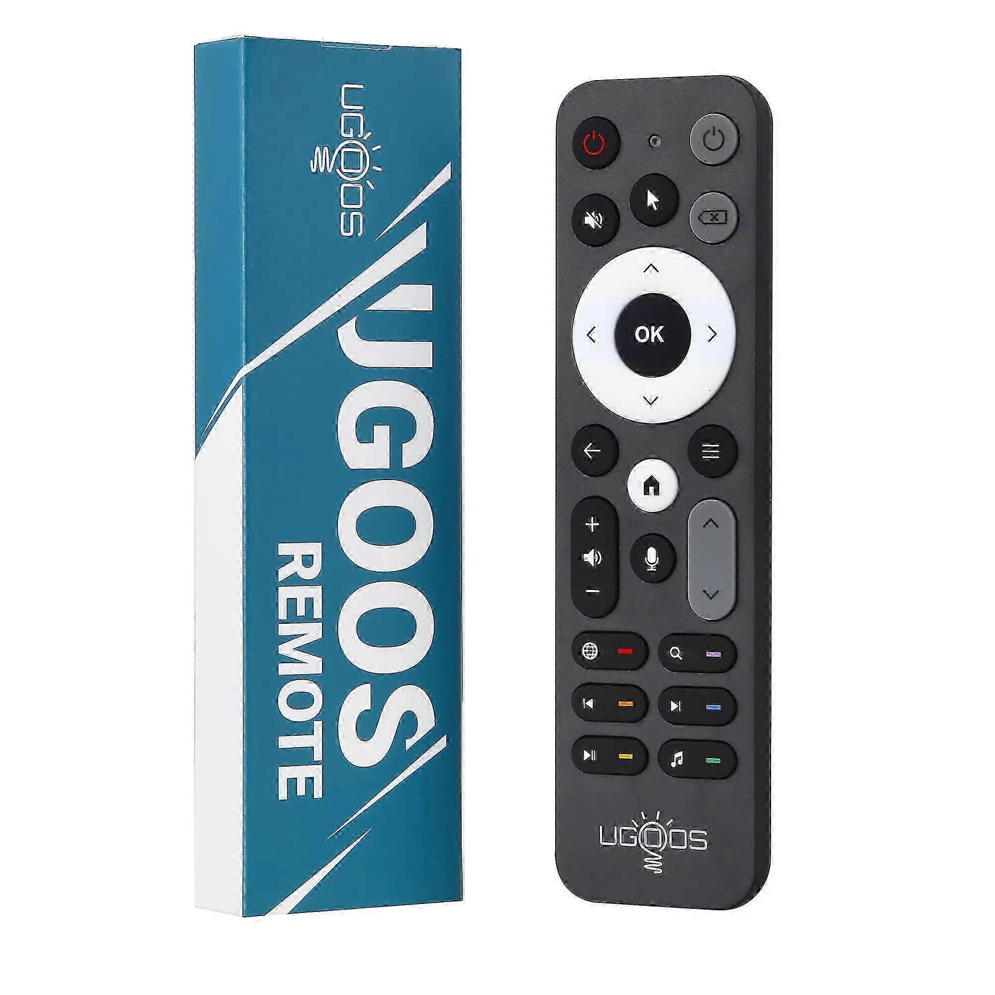 Original UGOOS UR02 BT Voice Remote Control Replacement for Ugoos TOX1 TOX3 TOX4 AM8 PRO AM6B PLUS X4 X4Q Cube Pro Extra TV Box 2025