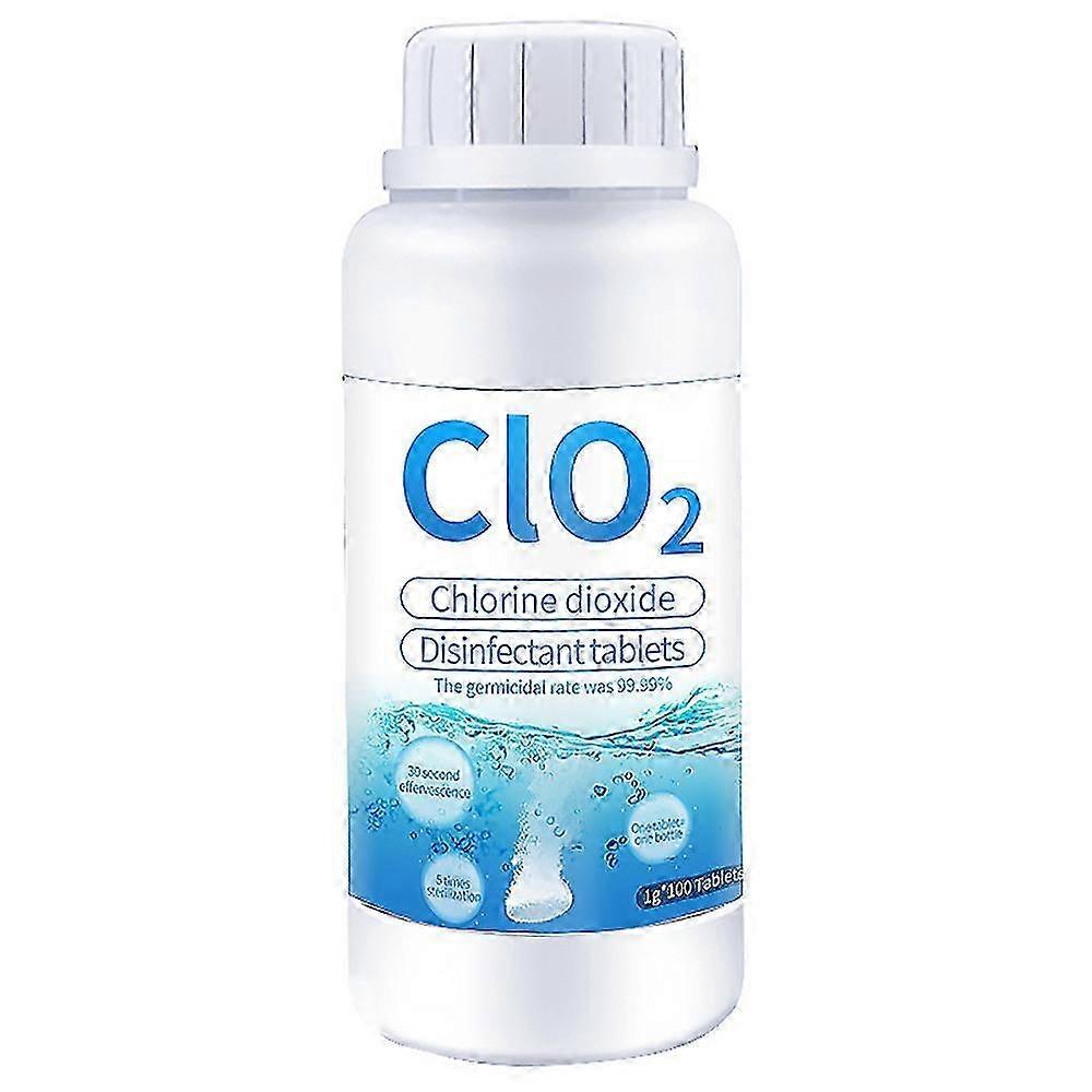 100pcs Multi Purpose Effervescent Tablet Sanitizer Chlorine Dioxide Disinfectant Tablet Cio2/clo2 Home Kicthen Cleaner