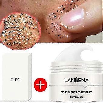 Lanbena Krem do usuwania zaskórników Paski porów Nos Acne Deep Clean Peel Off Mask Tw