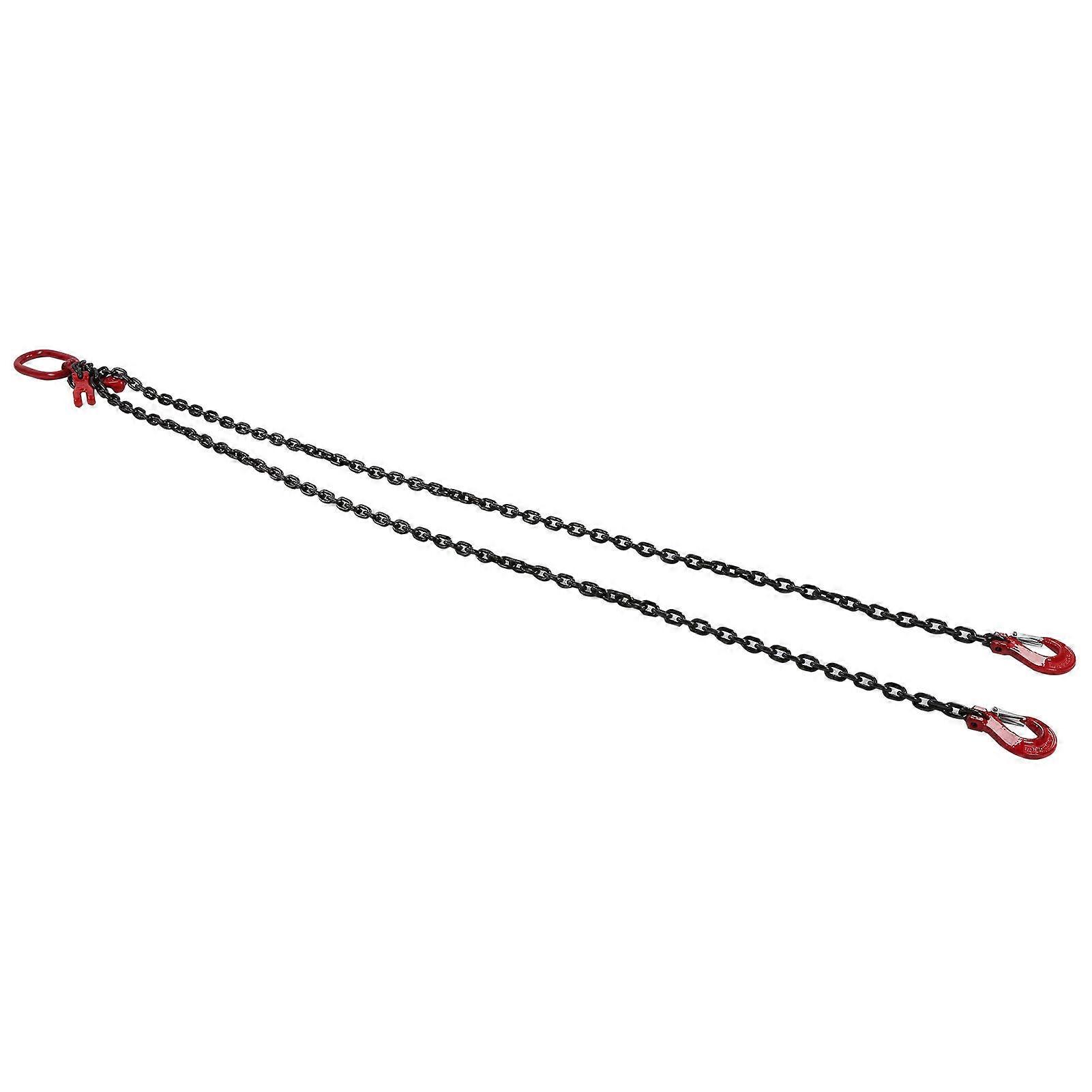 Chain lifting sling 2 adjustable hooks for crane operations 2 meters 4.75 tons 8 mm