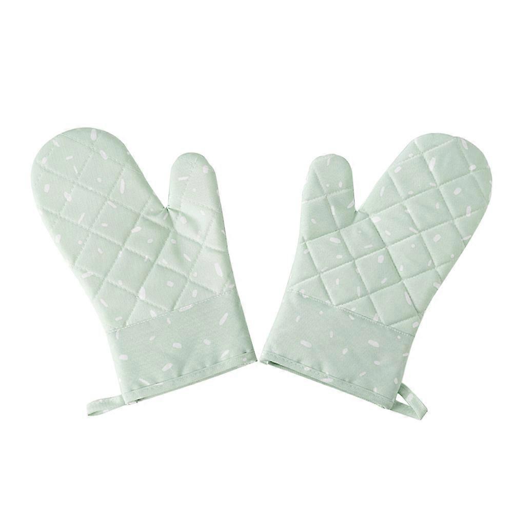 Heat Resistant Oven Mitts for Baking Use Microwave Oven Gloves One Pair