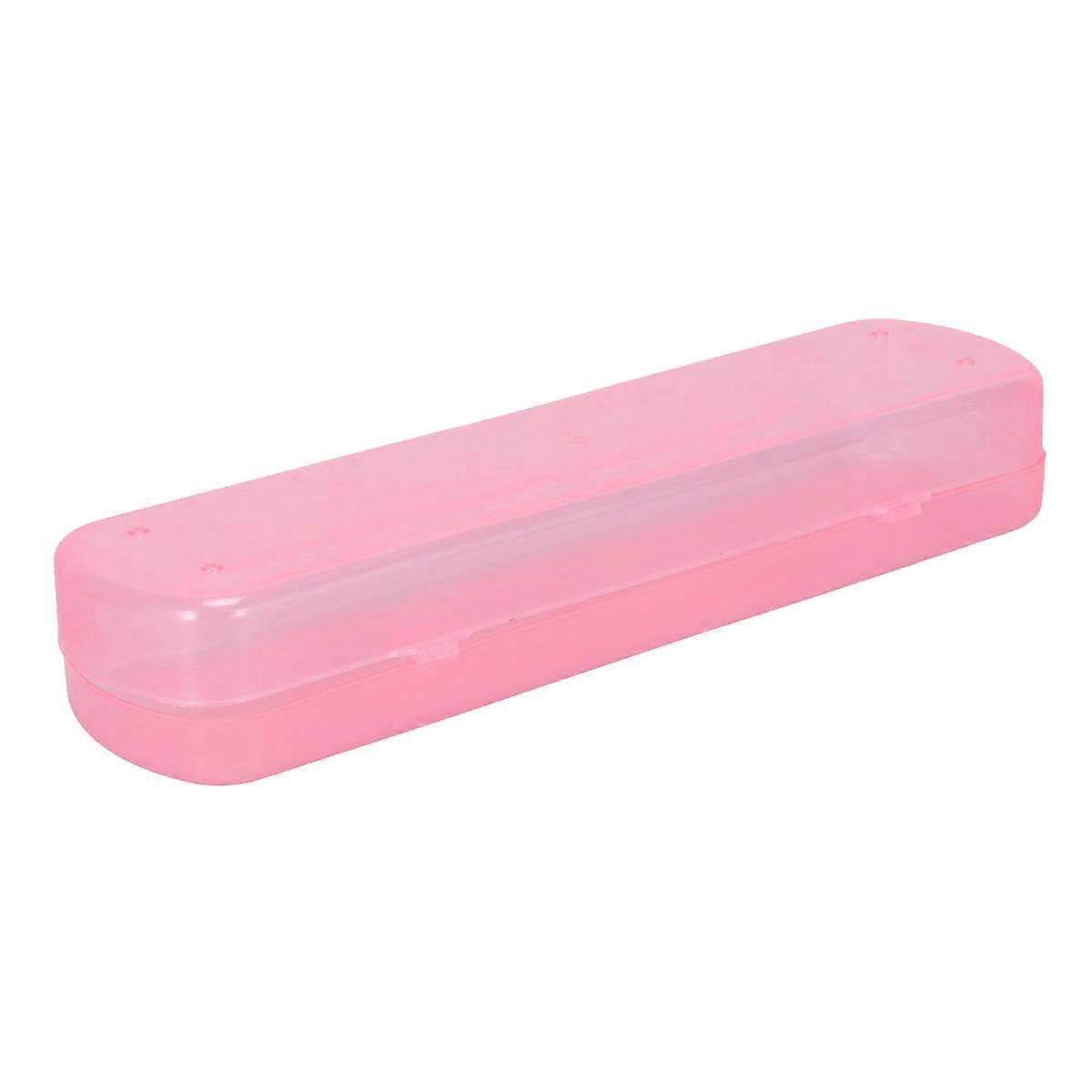 Travel Toothbrush Case for Storage Use Portable Pink Toothpaste Holder