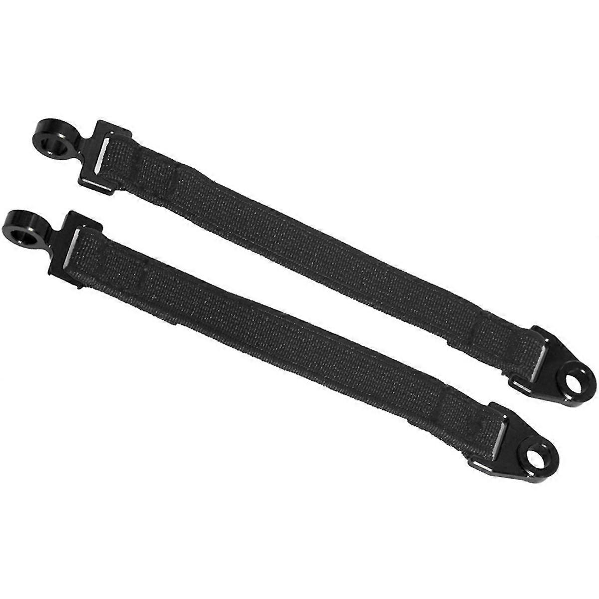 2PCS RC Car Rear Shock Limit Strap for 1/7 UDR-85076-4 Black
