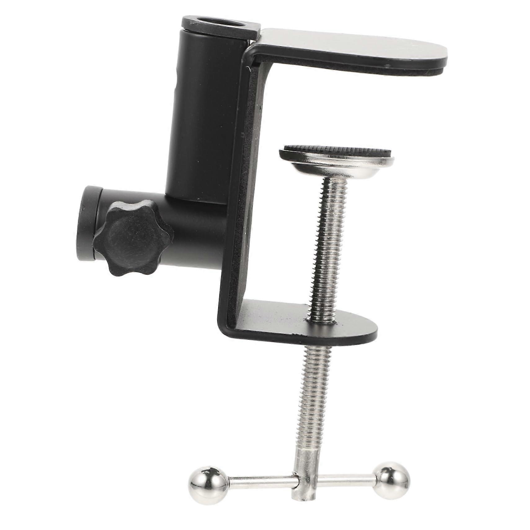 Desk Lamp Clip, Metal Base, Adjustable Arm, TableMount Reading Light for Home Office Study