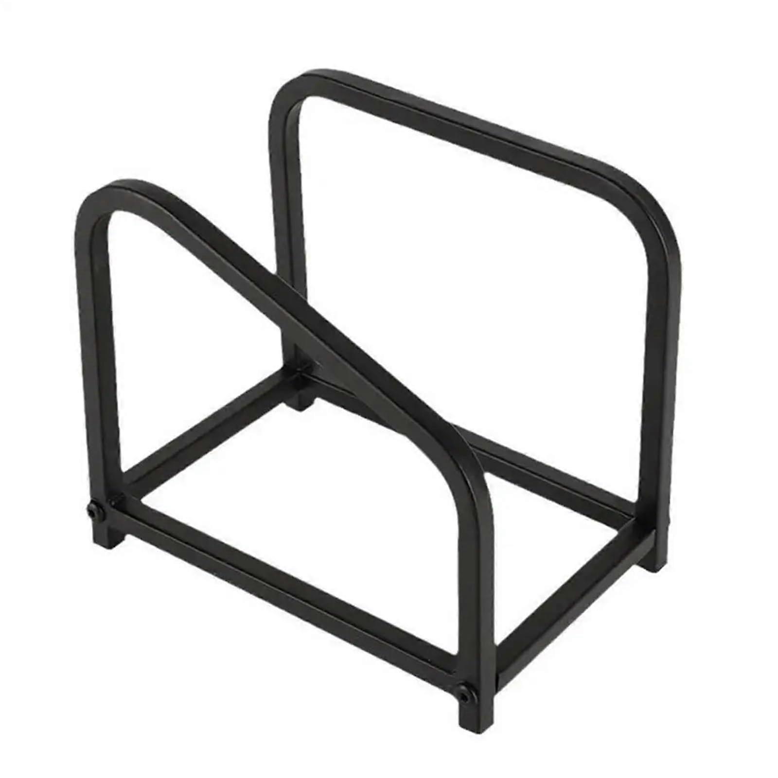 Record Display Rack 2Pack Metal Record Holder For Albums Books Magazines Storage Stand Black