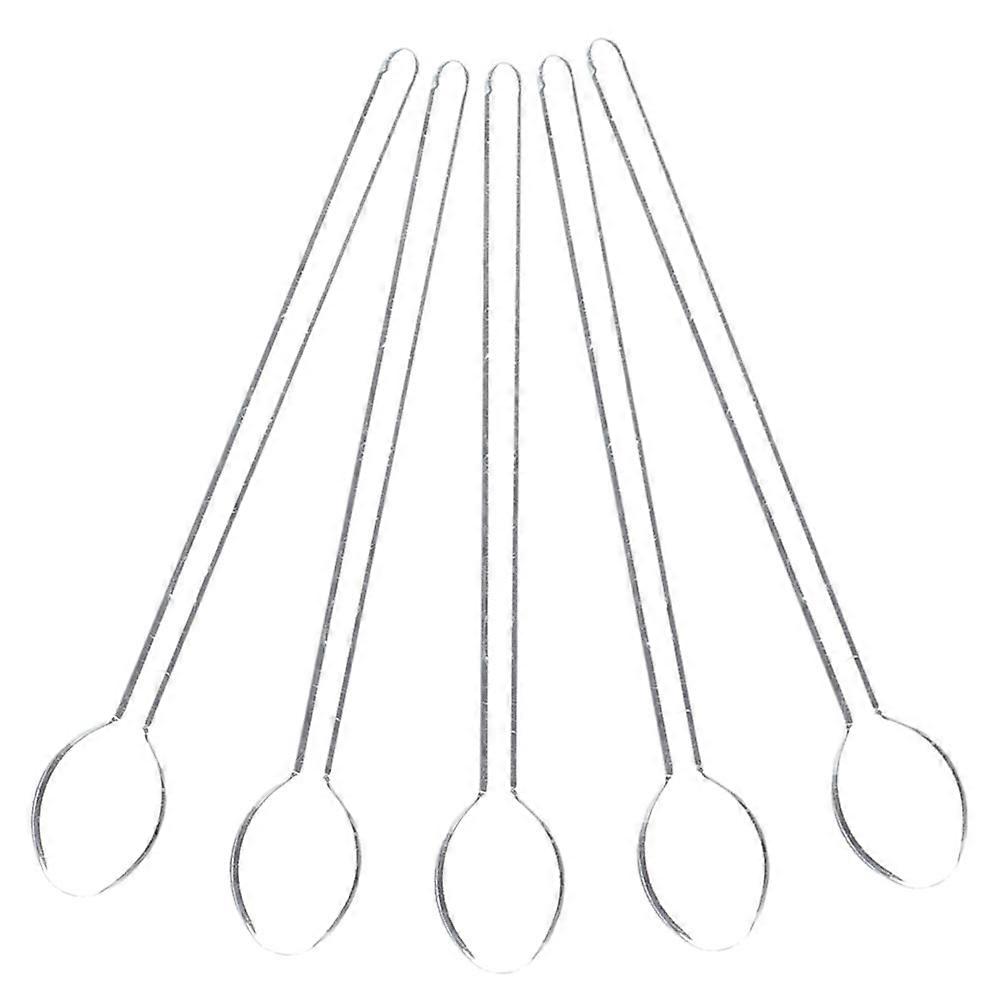 Mixing Spoon Set 15 Pcs Suitable For Home Use And Cafe Transparent Glass Design Perfect For Stirring Cocktails And Juices