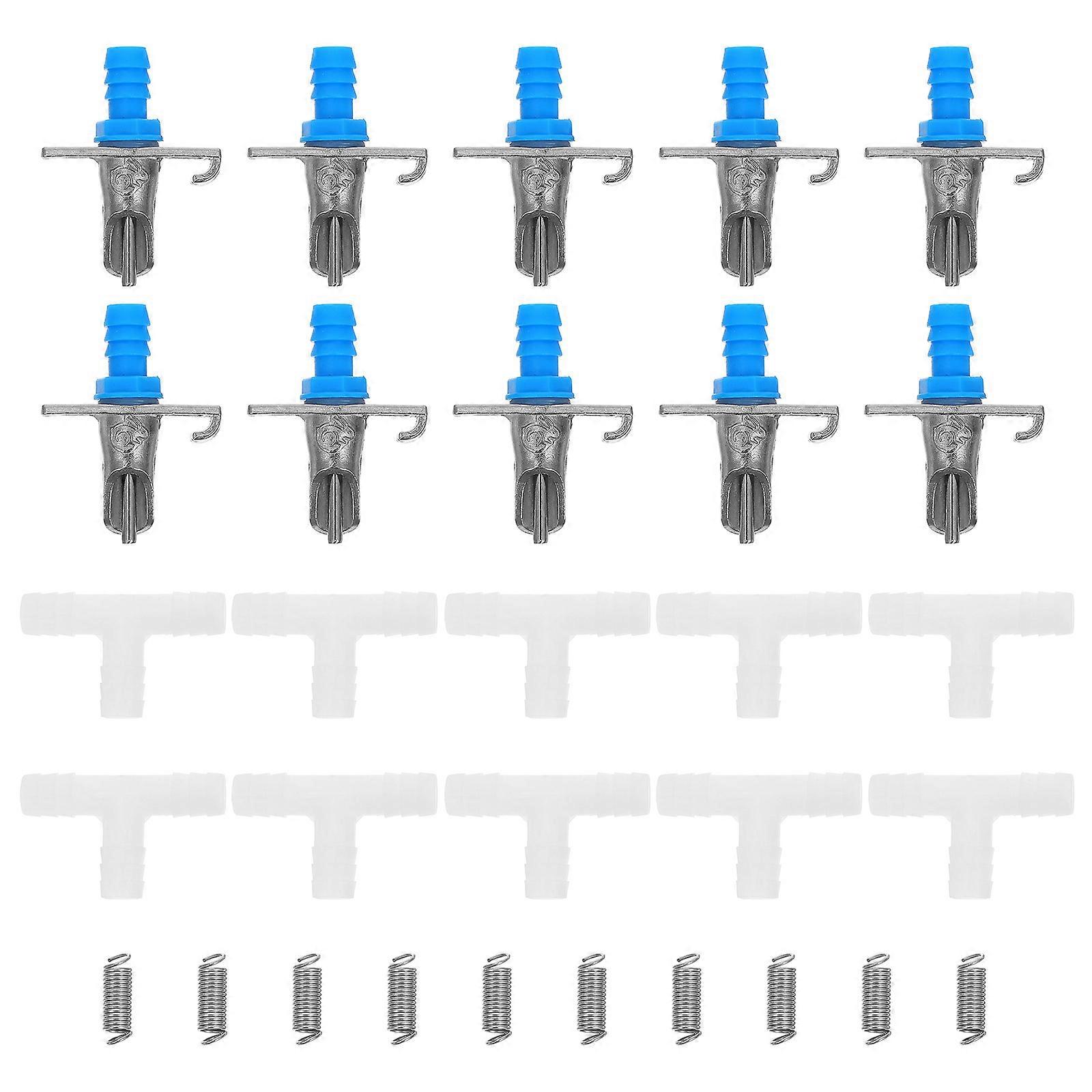 Metal Rabbit Waterer 10 Sets Automatic Water Feeding Tools For Rabbits Assorted Color Durable Feeder