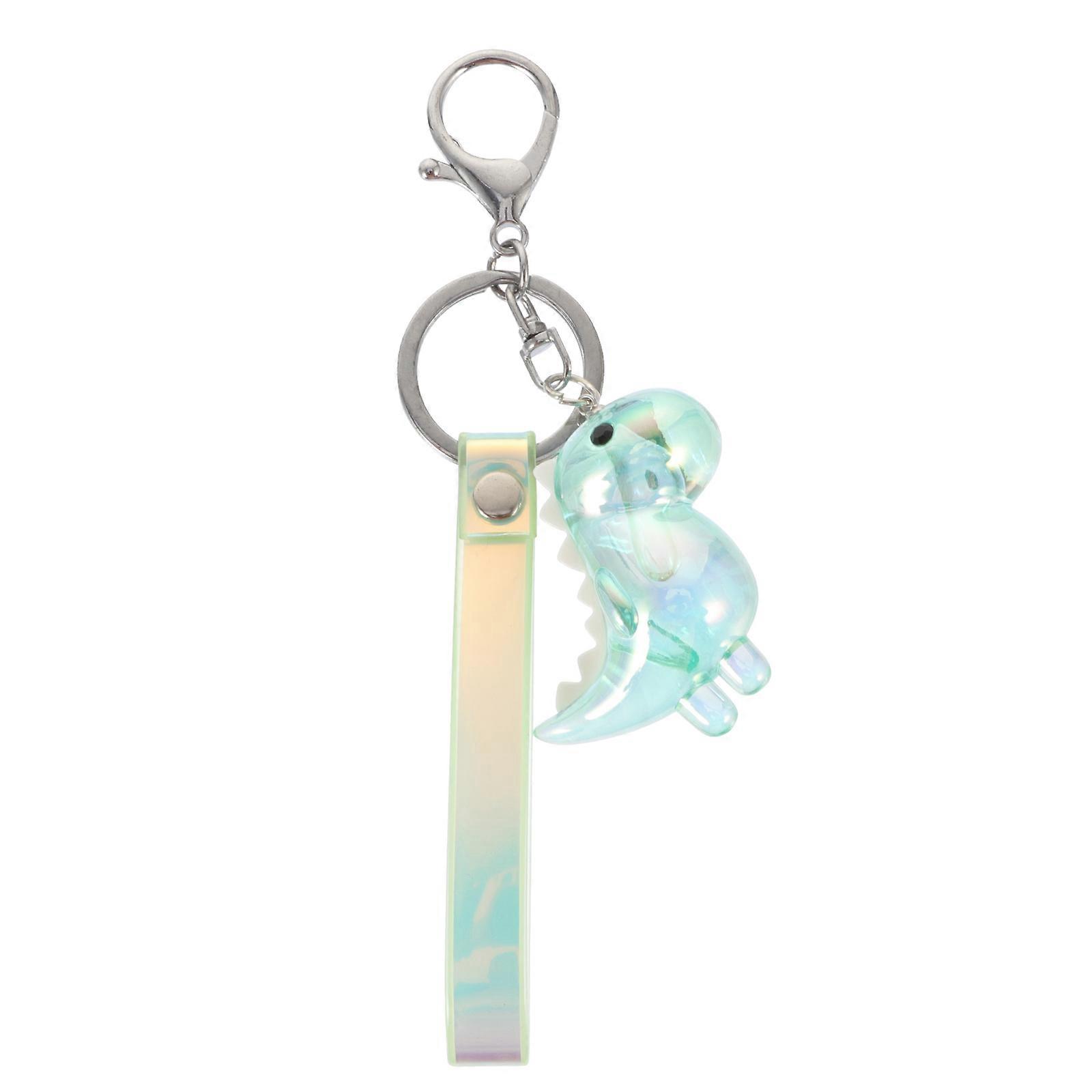 Creative Dinosaur Key Chain Bag Pendant for Decoration 2Pcs Colorful Style