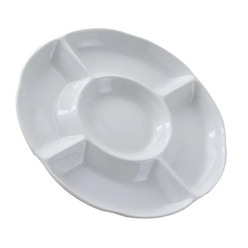 Five Section Food Tray for Nuts Candy 5-Compartment Serving