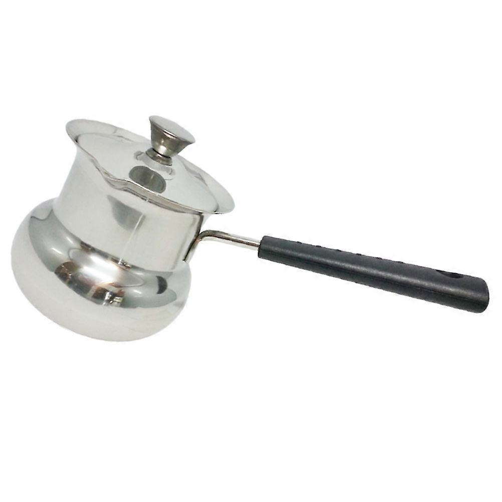 Milk Heating Pot Suitable For Indoor Use Great For Mothers Boiling Milk And Preparing Oatmeal 2Pcs Silver