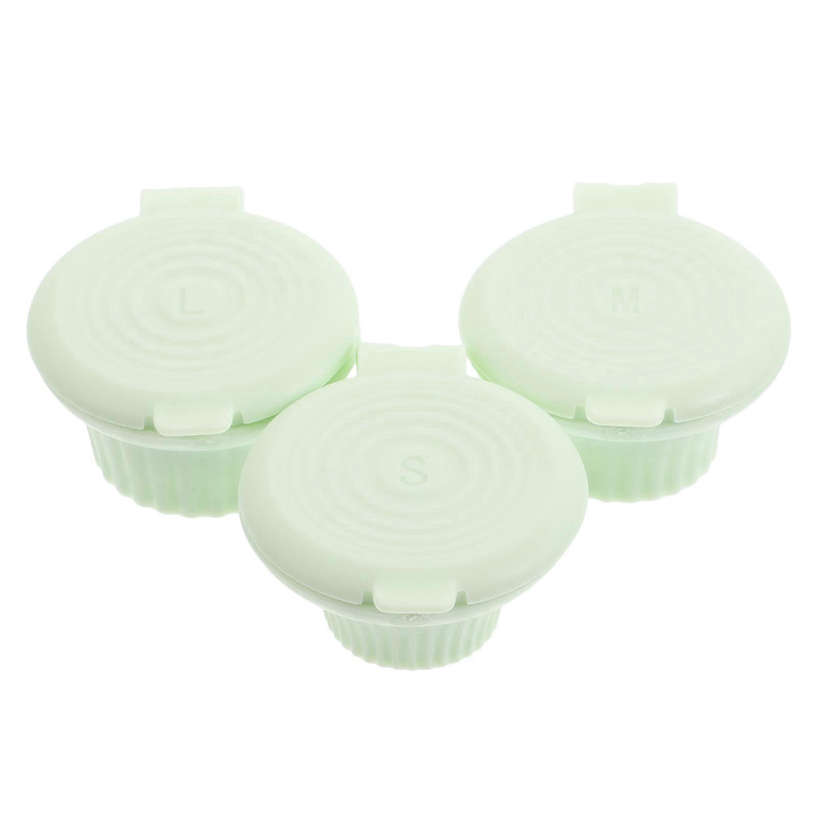 Shower Cap Reusable Flip-Top Cap For Shampoo Bathroom Essentials Sturdy And Reliable 3Pcs