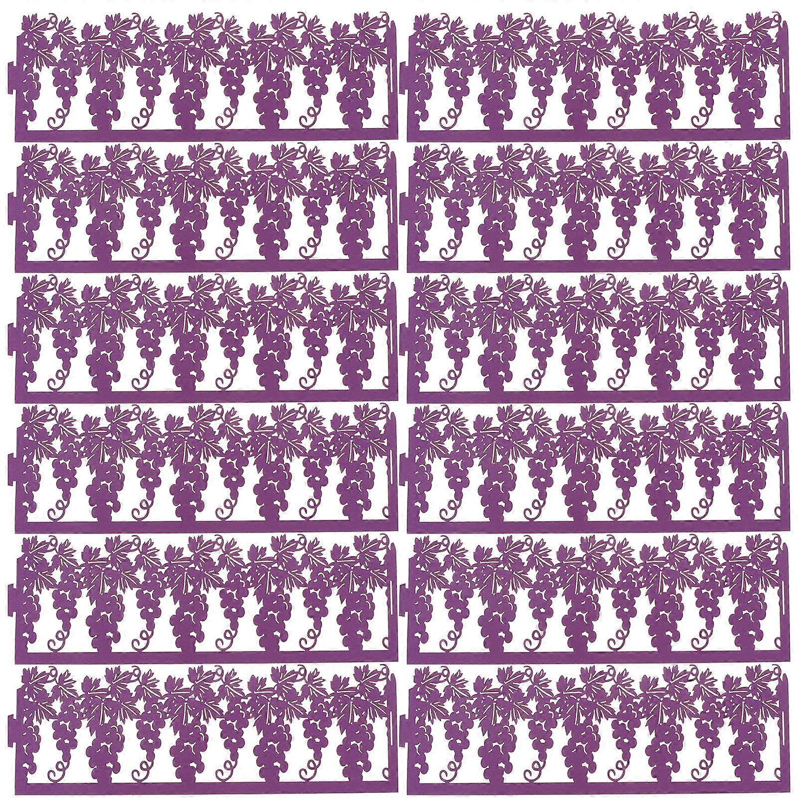 Candlestick Liners Inserts Paper Lampshade Wraps Light Diffusion Decoration Purple 4.5X4.5X5CM 50Pcs