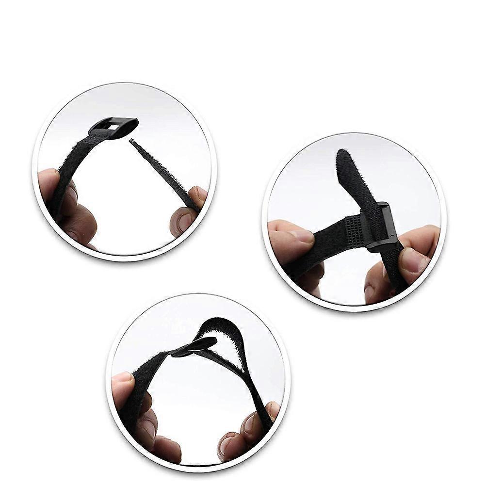 Durable 15Pcs Cable Ties for Organizing Cables with Self-Locking Teeth Suitable for Home Office and Guitar Setup in Black