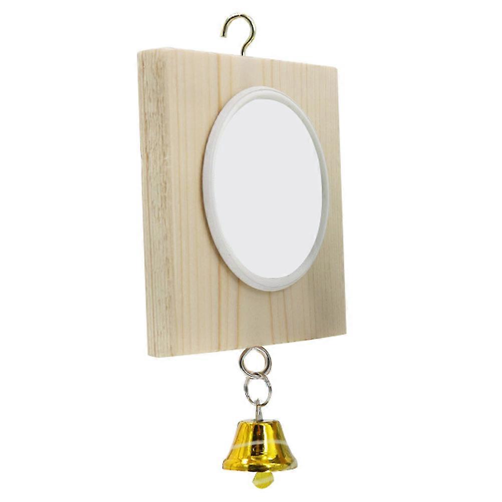 Interactive Bird Mirror Toy for Cage 5Pcs Parrot Hanging Bird Toys