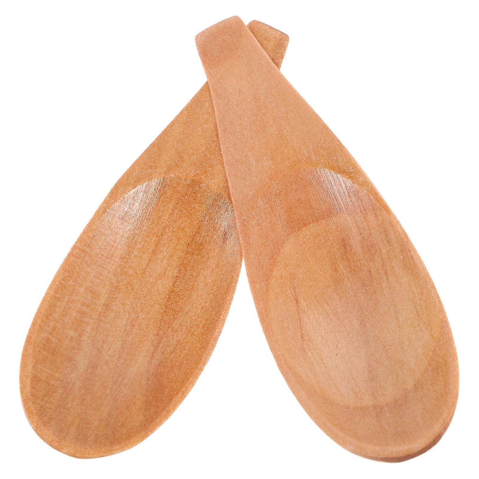 Wooden Multi-Use Spoons for Tea Scooping 8Pcs Kitchen Essentials Light Brown