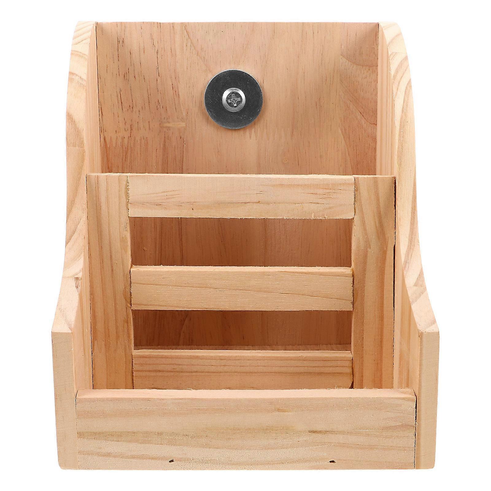 Wooden Rabbit Feeder Hay Rack for Feeding Small Animals 3Pcs Set