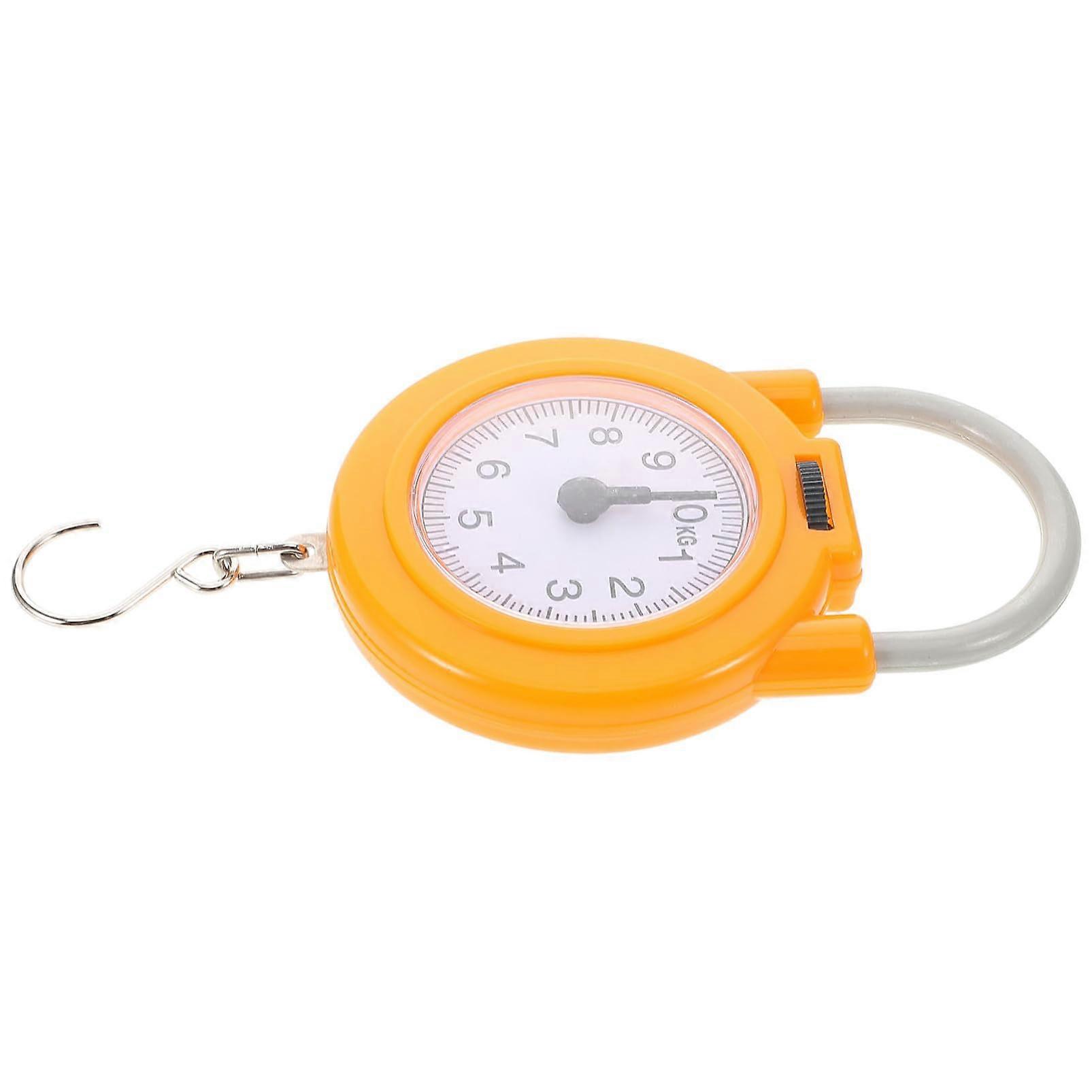 Portable Small Spring Fish Scale With Hook Compact Lightweight Travel Luggage Weight Scale