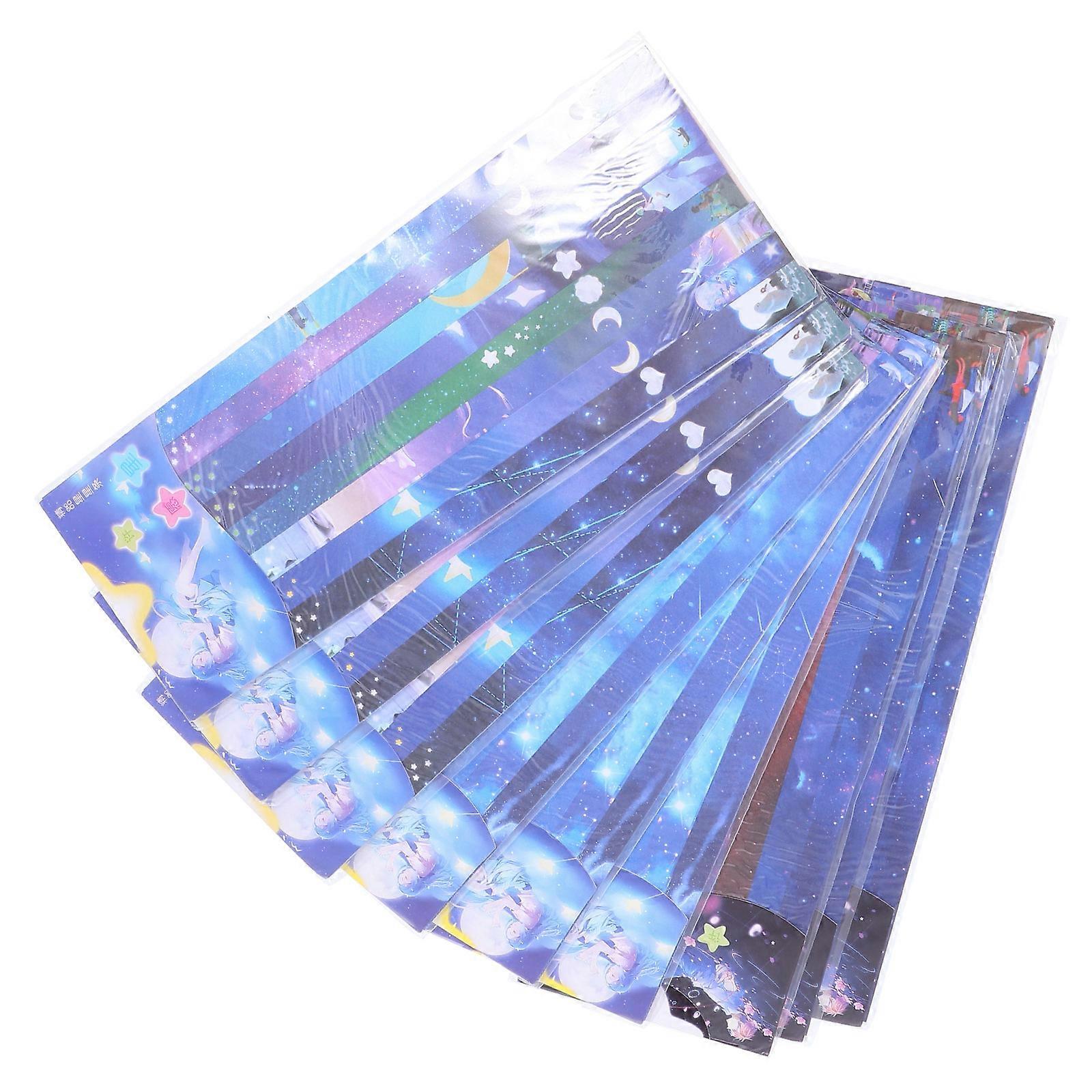 DIY Paper Strips 2488Pcs Star Folding Paper Crafts For Students Educational Activity Assorted Color 10.41X0.59X0.20In