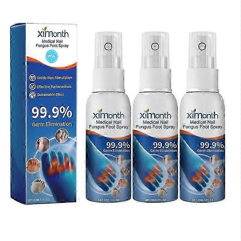 1/2 / 3 قطعة رذاذ القدم الفطري للأظافر الطبية ، رذاذ القدم للأظافر الطبية للعناية بالأعشاب ، رذاذ علاج فطريات القدم رذاذ إصلاح الأظافر