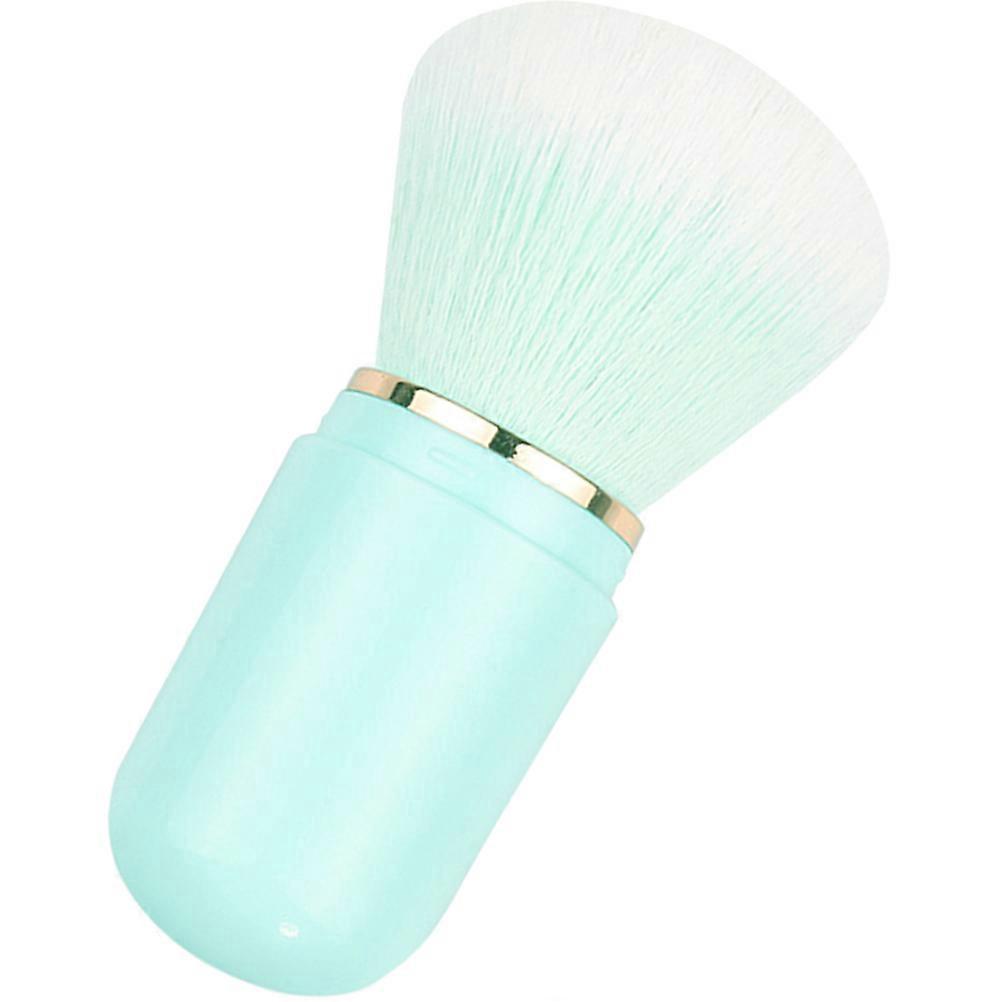 Capsule Shape Blush Brush Makeup Tool For Amateur Use Sky-Blue ABS 1Pcs