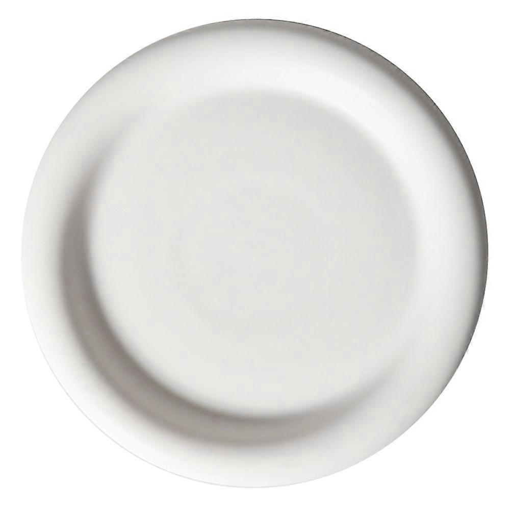 Serving Platter Ceramic Thick-Edged Square Plate For Dining Storage 21X21X3CM White 1Pcs