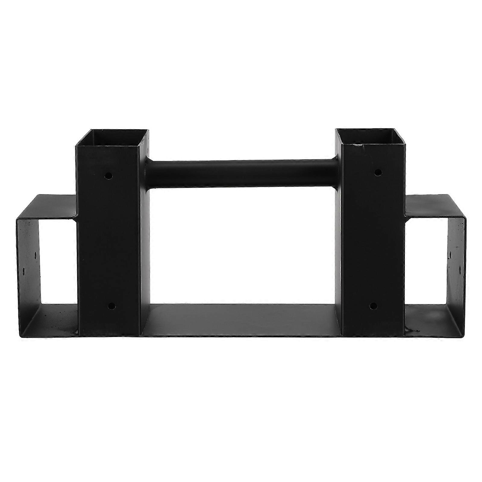 Black Metal Firewood Storage Rack Compact Organizer for Storage 1Pcs