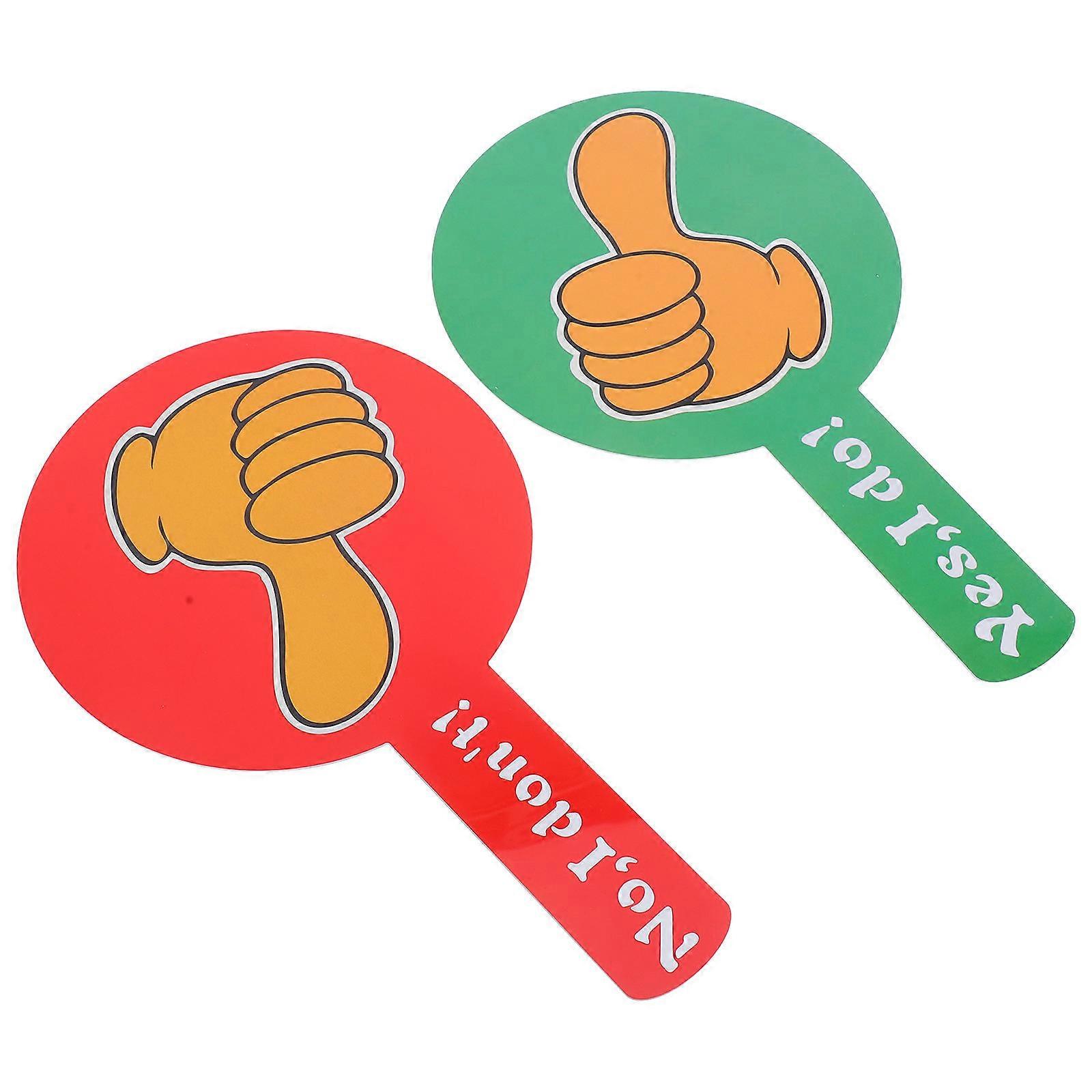 Teacher Classroom Voting Thumbs Up Paddles Double Sided Response 10Pcs
