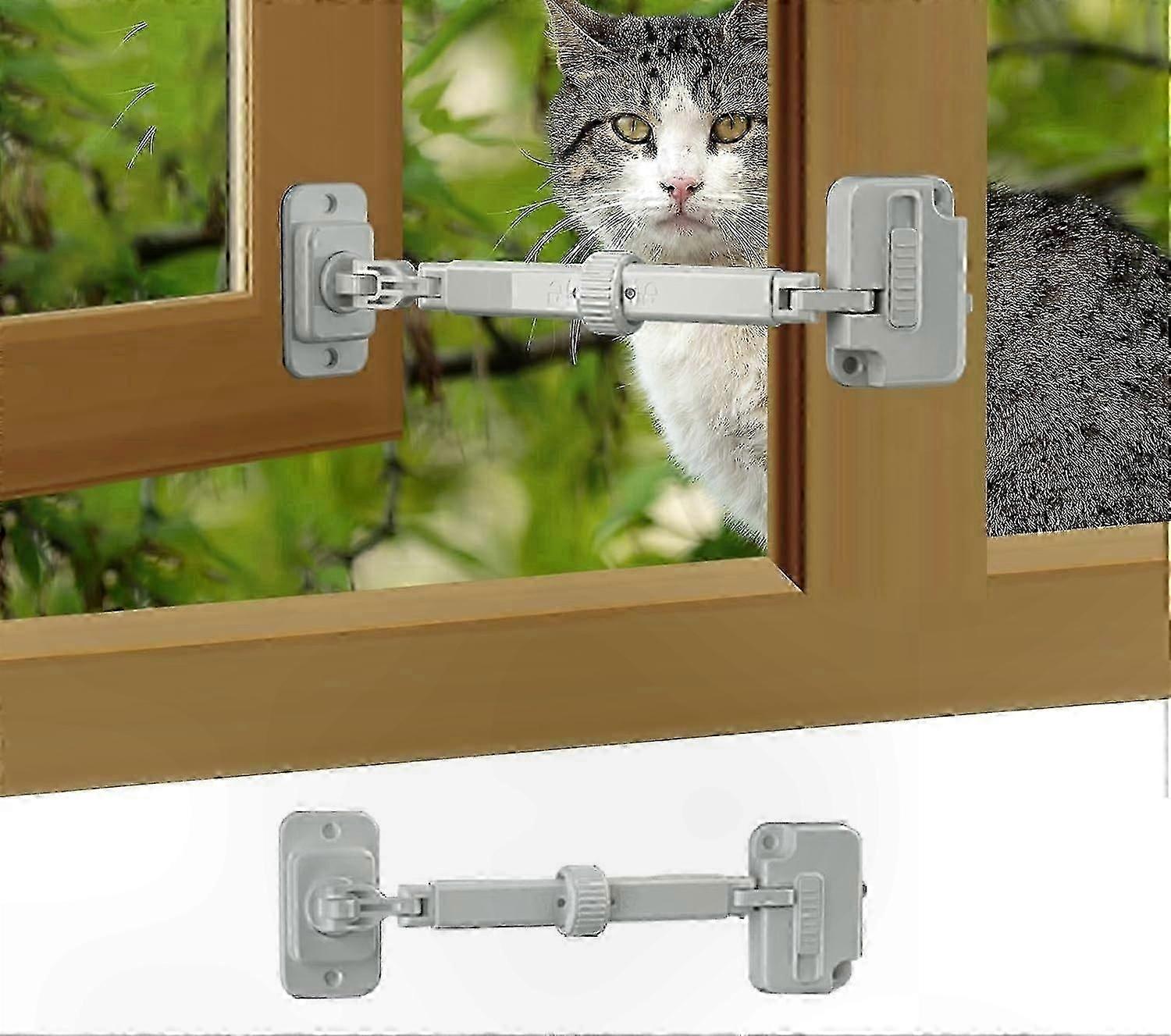 Adjustable Window Lock with Safety Restrictor for Child and Pet Protection