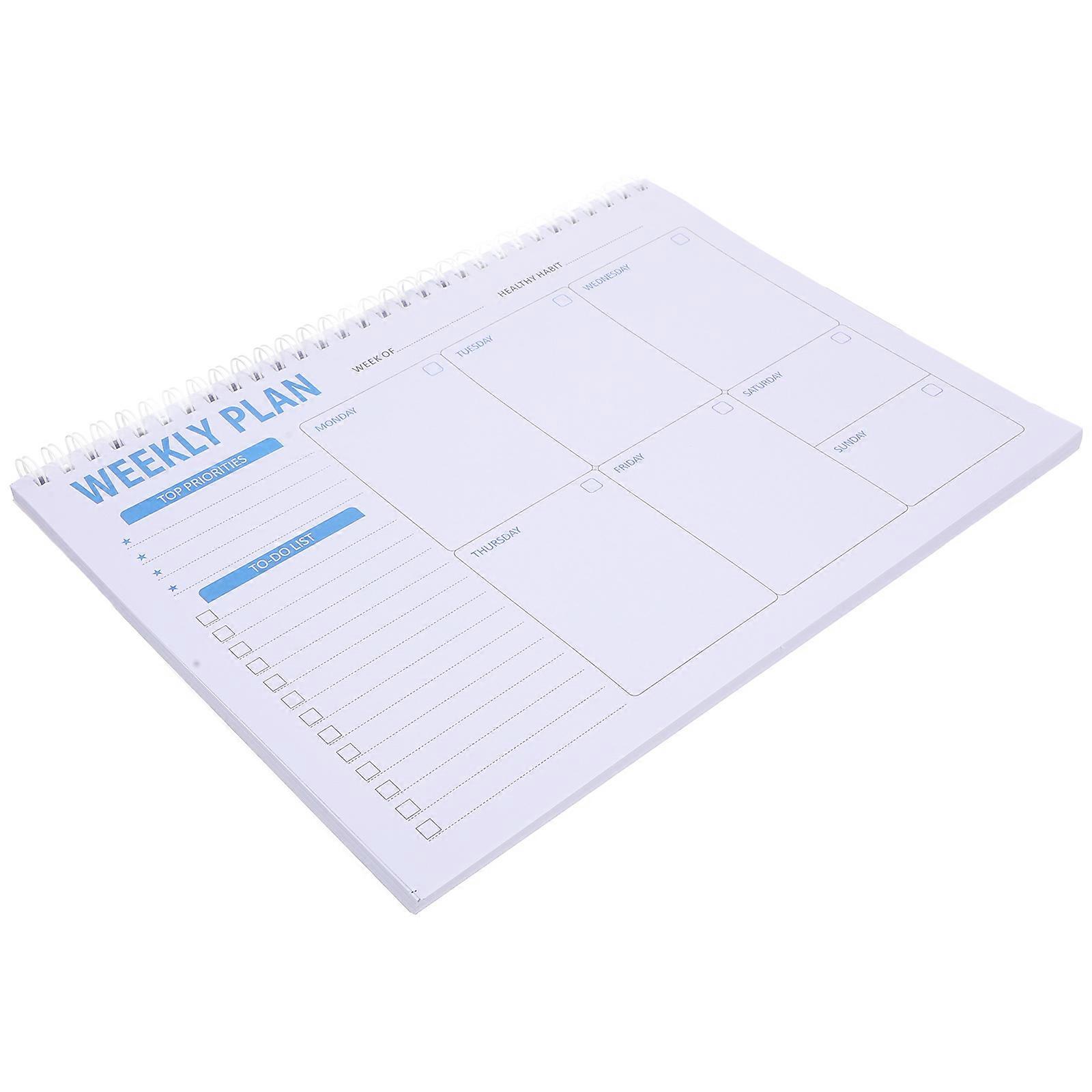 Planner Notepad Writing Notebook for Students 4Pcs Daily Schedule Notebook